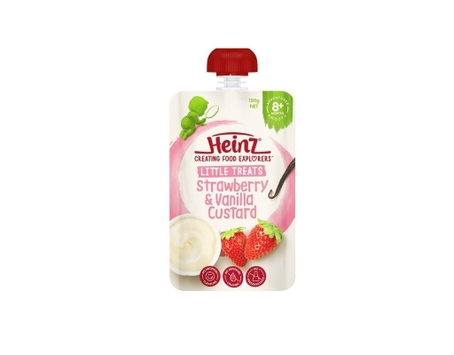 Hỗn Hợp Custard Dâu Vanilla 8M+ 120g Heinz ảnh 0