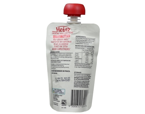 Hỗn Hợp Custard Dâu Vanilla 8M+ 120g Heinz ảnh 1