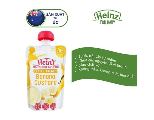Hỗn Hợp Custard Chuối 6M+ 120g Heinz ảnh 2