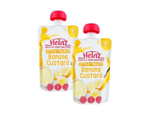 Hỗn Hợp Custard Chuối 6M+ 120g Heinz ảnh 3