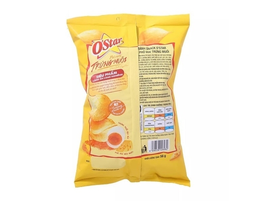 Snack Khoai Tây Vị Phô Mai Trứng Muối 56g O'star ảnh 1