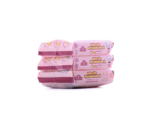 Lốc 3 Khăn Ướt Baby Meonchan - 20 Tờ/gói TOPVALU ảnh 3