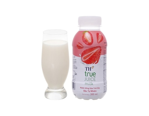 Nước Trái Cây Sữa Dâu 300ml TH True Milk ảnh 2