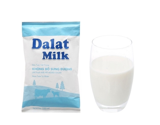 Sữa Tiệt Trùng Dalatmilk Vị Tự Nhiên Bịch 220ml Dalatmilk ảnh 2