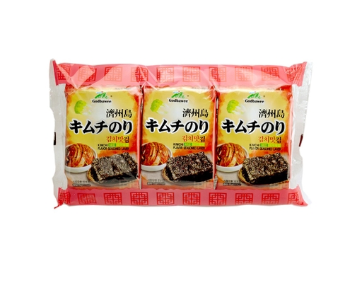 Lốc 3 Gói Rong Biển Vị Kim Chi Miyuk Kimchi 5g Godbawee ảnh 0