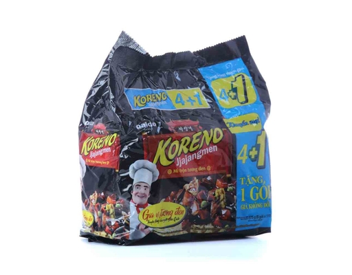 Lốc 4 Mì Trộn Tương Đen Jjajangmen 115g Koreno ảnh 1
