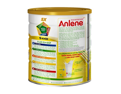 Thực phẩm bổ sung ANLENE GOLD Hương Vani 800g Anlene ảnh 1