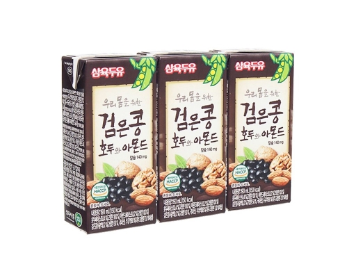 Lốc 3 Hộp Sữa Đậu Đen Óc Chó Hạnh Nhân Sahmyook Vị Nguyên Bản 190ml Sahmyook ảnh 0
