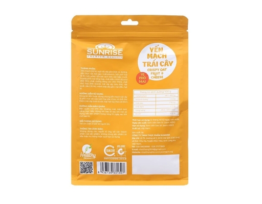 Yến Mạch Trái Cây Vị Phô Mai 300g Sunrise ảnh 1