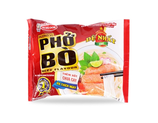 Phở Ăn Liền Đệ Nhất Vị Bò Gói 65G ACECOOK ảnh 0