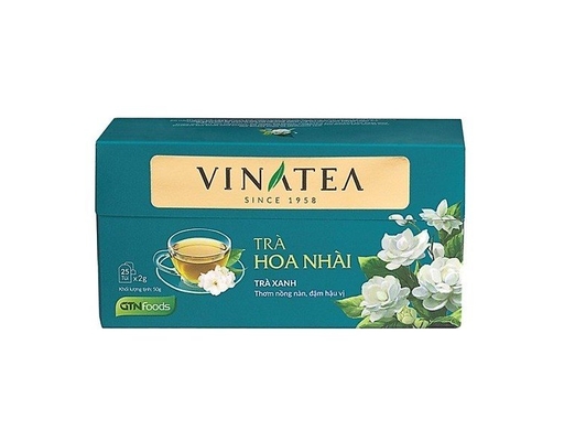 Trà Túi Lọc Hoa Nhài 25 x 2g Vinatea ảnh 0