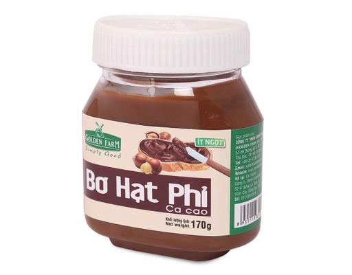 Bơ Hạt Phỉ Cacao 170g Golden Farm ảnh 0