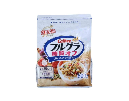Thực Phẩm Bổ Sung Ngũ Cốc Trái Cây Ít Đường 600g Calbee ảnh 1