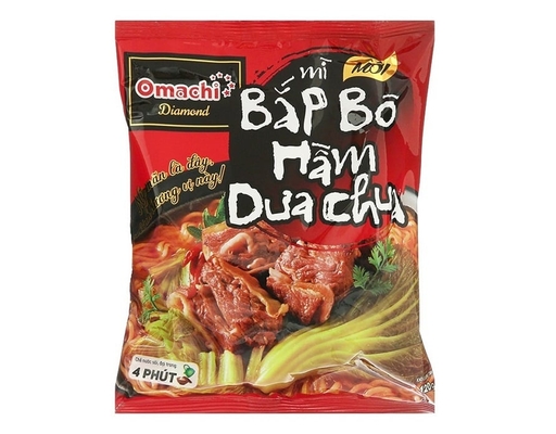 Mì Bắp Bò Hầm Dưa Chua Diamond 120g Omachi ảnh 0