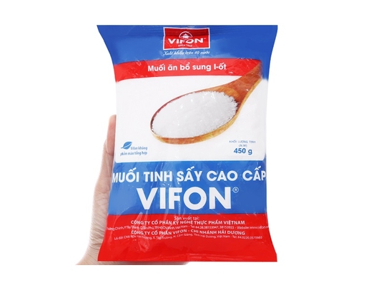 Muối Tinh Cao Cấp Bổ Sung I-ốt 450g Vifon ảnh 0