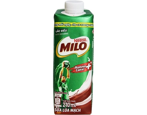 Sữa Lúa Mạch Milo Nắp Vặn Hộp 210ml Milo ảnh 0