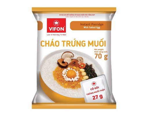 Cháo Vifon Vị Trứng Muối Gói 70g Vifon ảnh 0