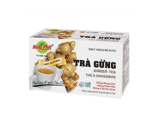 Trà Gừng Túi Lọc 25 x 2g Hùng Phát ảnh 0
