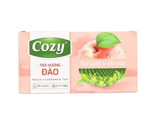 Trà Túi Lọc Hương Đào 25 x 2g Cozy ảnh 0