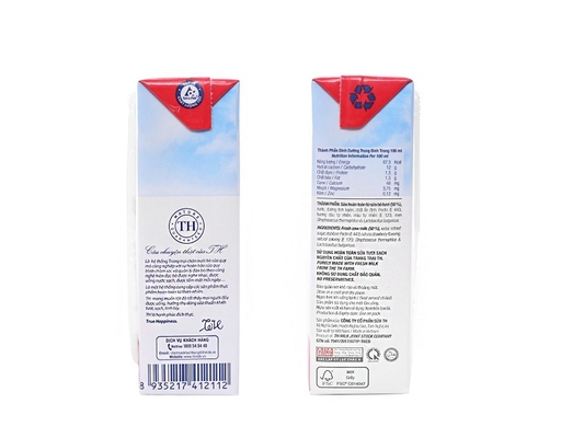 Lốc 4 Hộp Sữa Chua Uống Tiệt Trùng Hương Dâu - 4 x 180ml TH True Yogurt ảnh 1