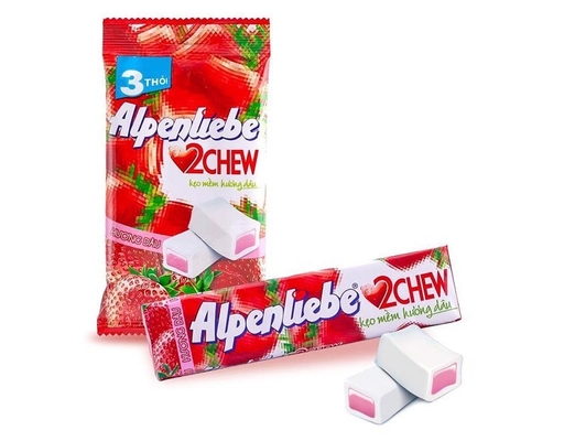 Kẹo Mềm 2Chew Hương Dâu - 3 x 24.5g Alpenliebe ảnh 1