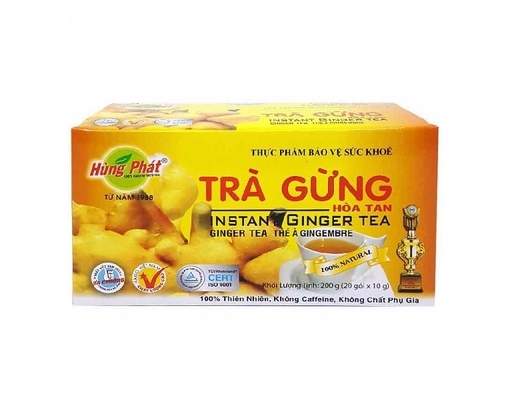 Trà Gừng Hòa Tan 20 x 10g Hùng Phát ảnh 0
