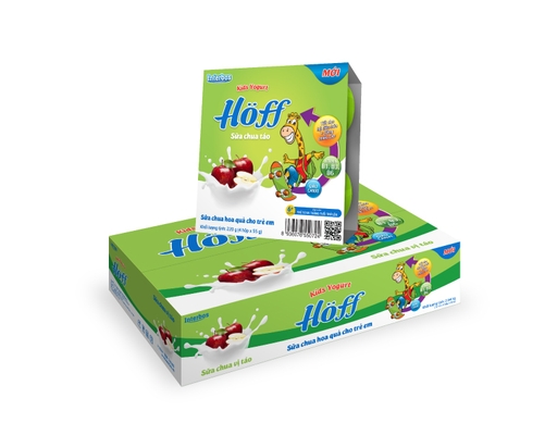 Lốc 4 Sữa Chua Hoa Quả Vị Táo - 4 x 55g Hoff ảnh 2
