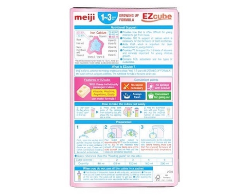 Sữa Bột Ezcube Growing Up Formula Cho Bé 1-3 Tuổi 448g Meiji ảnh 1