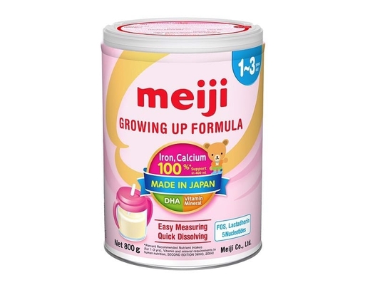 Sữa Bột Ezcube Growing Up Formula Cho Bé 1-3 Tuổi 800g Meiji ảnh 0