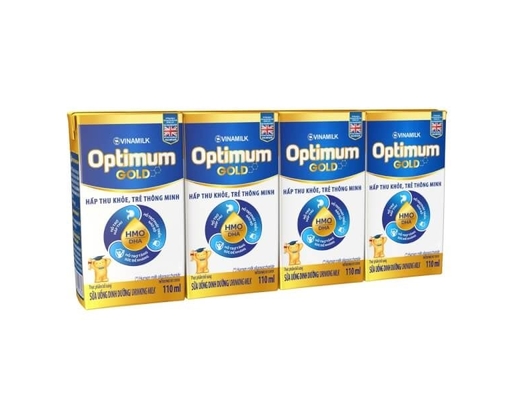 Lốc 4 Hộp Sữa Uống Dinh Dưỡng Optimum Gold 110ml Vinamilk ảnh 0