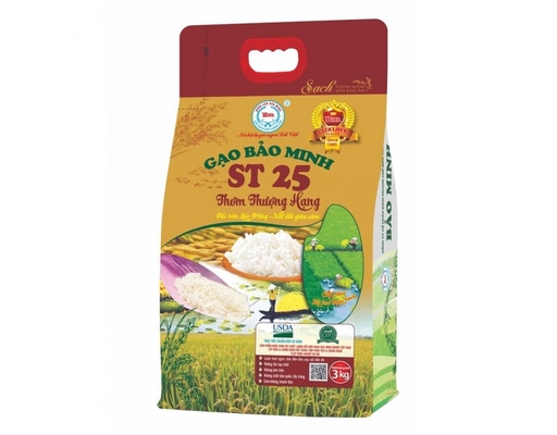 Gạo ST25 Thơm Thượng Hạng 3kg Bảo Minh ảnh 0