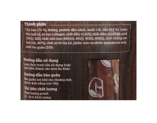 Lạp Xưởng Vị Tiêu 200g Feddy ảnh 2