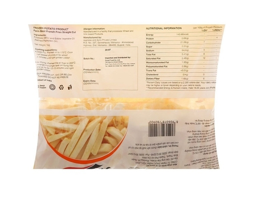 Khoai Tây Cắt Thẳng Đông Lạnh 1kg Farm Best ảnh 1
