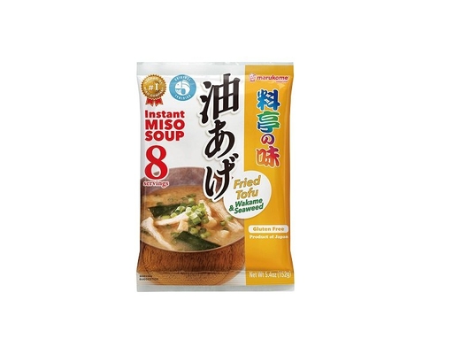 Súp Miso Rong Biển Đậu Hủ Chiên 70g Marukome ảnh 0
