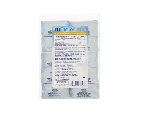 Bơ Lạt Tự Nhiên 10x10g TH True Butter ảnh 2