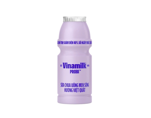 Lốc 4 Hộp Sữa Chua Uống Men Sống Probi Hương Việt Quất 130ml Vinamilk ảnh 1