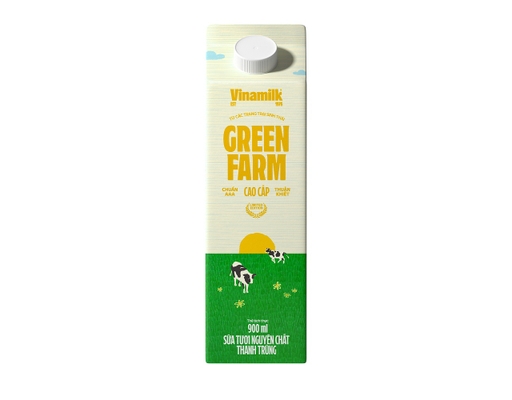 Sữa Tươi Nguyên Chất Thanh Trùng Green Farm 900ml Vinamilk ảnh 0