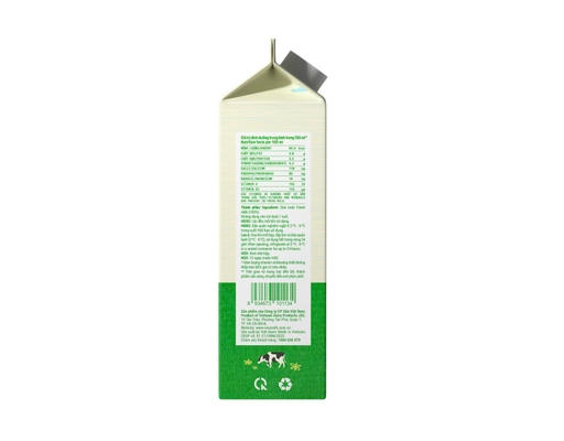 Sữa Tươi Nguyên Chất Thanh Trùng Green Farm 900ml Vinamilk ảnh 2