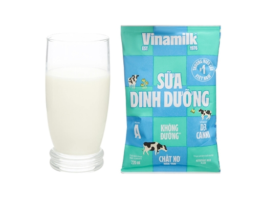 Sữa Dinh Dưỡng Không Đường Vinamilk Bịch 220ml Vinamilk ảnh 1