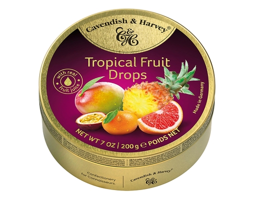 Kẹo Ngậm Hương Trái Cây Nhiệt Đới Tropical Fruit 200g C&H ảnh 0