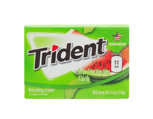 Kẹo Gum Không Đường Hương Dưa Tổng Hợp 21.6 g Trident ảnh 0