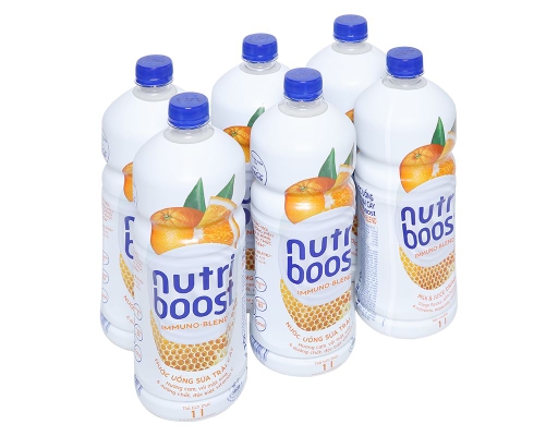 Thùng 12 Chai Sữa Trái Cây Nutriboost Hương Cam 1L Nutriboost ảnh 0