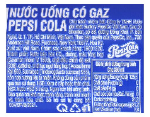 Thùng 24 Nước Giải Khát Chai Pet Pepsi ảnh 3