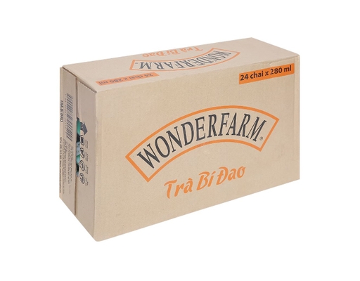 Thùng 24 Chai Trà Bí Đao Chai Pet 280ml Wonderfarm ảnh 0
