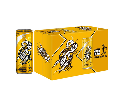 Thùng 24 Nước Tăng Lực Gold Lon 320/330ml Sting ảnh 1