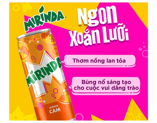 Thùng 24 Lon Nước Ngọt Hương Cam 320/330ml Mirinda ảnh 6