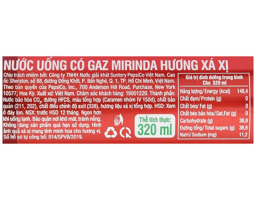 Thùng 24 Lon Nước Giải Khát Hương Xá Xị Lon 320/330ml-02845777 Mirinda ảnh 4