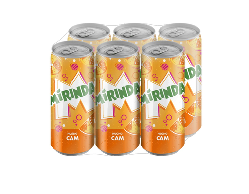 Lốc 6 Lon Nước Ngọt Hương Cam 320ml Mirinda ảnh 0