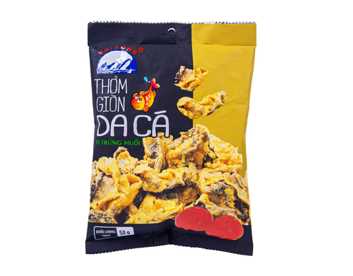 Da Cá Thơm Giòn Phi Long Vị Trứng Muối 50g