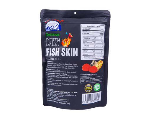 Da Cá Thơm Giòn Phi Long Vị Trứng Muối 50g